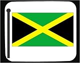 Decorated Mouse Pad with Jamaica, flag, Jamaican