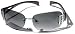 HOTKISS Rimless Sunglasses W/ Crystals, Silver
