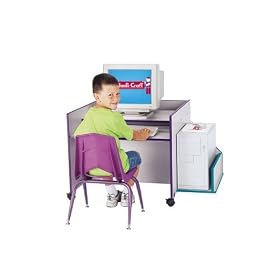 ThriftyKYDZ® COMPUTER DESK - SINGLE - RED by CutieBeauty jc