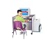 Jonti-Craft 3493JC007 THRIFTY KYDZ? CPU BOOTH - YELLOW