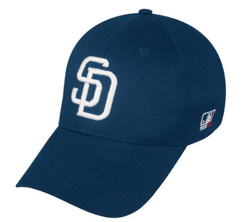 MLB Jr. Toddler San Diego PADRES Home Navy Blue Hat Cap Adjustable Velcro TWILL New