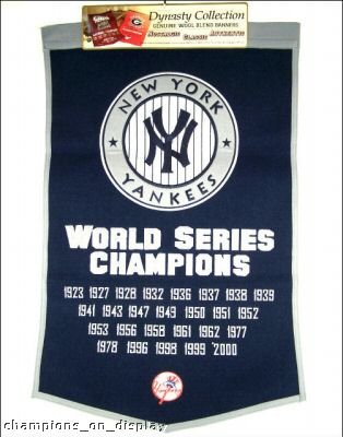 Buy Ny Yankees Wool Dynasty Banner by Winning Streak
