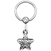 14 Gauge Spiral Star Dangle Captive Ring