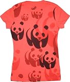 Urban Outfitters - WWF World Wildlife Fund Panda Collage Red T-Shirt Tee