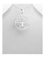 Tree Pendant Necklace In 92.5 Sterling Silver