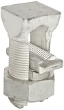 Morris Products 90424 Split Bolt Connector With Spacer, Dual Rate For Copper and Aluminum Conductors, 350 AWG, 350 -350 Max Run To Max Tap, 1/0 - 4 Min Run To Min Tap, 350 - 4 Max Run To Min Tap, 650inlb Torque