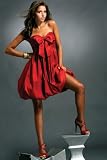 Red Bow Bubble Dresses by Jovani