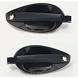 Genuine Outside Chrome Door Handle Catch (unpainted) LH & RH Set For 2003-2008 Hyundai Tiburon Coupe (826502C000 & 826602C000) Left (Driver) & Right (Passenger) side