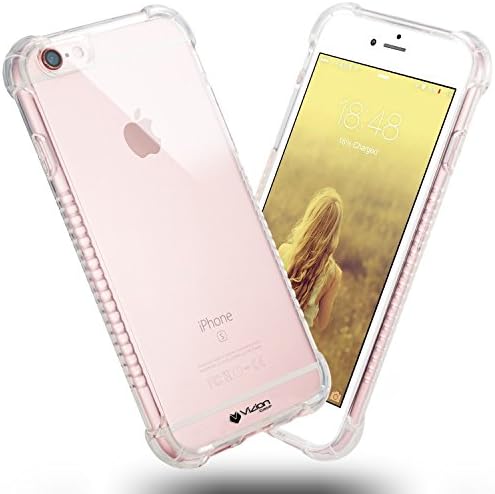 iPhone 6S Case, Vizion Case Soft TPU Gel Protector Case 360 Degree Shock-Absorption Phone Cover for 4.7 inch iPhone 6s/6 (4.7inch/Transparent White)
