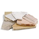 タイル 天然石 ブラジル産天然石タイルコバクォーツ/1m2 コバホワイトクォーツ