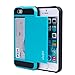 iPhone SE Wallet Case, iPhone 5/5s Wallet Case, iLuvCell Protective Wallet (Credit Card) Cover Case for iPhone SE/5/5s (Blue)