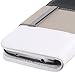 Fosmon CADDY Series Leather Wallet Case for Samsung Galaxy S4 IV / I9500 (White - Gray - Black)
