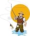 Wallmonkeys Peel and Stick Wall Decals - Fly Fishing - Removable Graphic