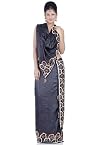 Black embroidery lehanga unstitched