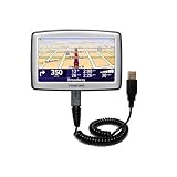 Produkt-Bild: Gespultes Hot Sync und USB Daten Kabel Ladeger&auml;t mit TipExchange f&uuml;r TomTom XL 325 S / SE - von Gomadic