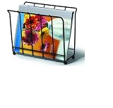 Magazine/Newspaper Caddy (Black) (10.5H x 12.5W x 6.25D)