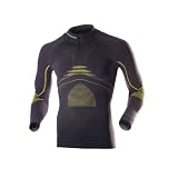X-Bionic ENERGY ACCUMULATOR EVO SHIRT Long Sleeves UP ZIP MEN, charcoal/yellowvon "X-Bionic"