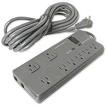 8-Outlet Pro Surge With Rotating Plug, 25 Feet