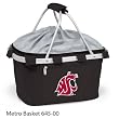 Washington State Cougars Portable Recreational Metro Seat Recliner - Black w/Digital Print