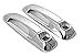 MaxMate Fits 03-09 Dodge Ram 2500/3500/HD/02-08 Ram 1500/09-11 Chevy Spark Chrome 2 Doors Handle Cover with Passenger Key Keyhole
