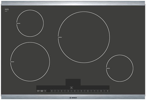 Bosch 500 Series : NIT5065UC 30 Induction Cooktop with Touch Control – Stainless Steel Strips