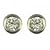 9ct White Gold Ladies 15pts Solitaire Rub Set Diamond Stud Earrings