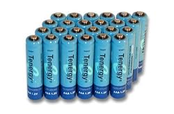 24 pcs Tenergy AAA 1000mAh High Capacity NiMH Rechargeable Batteries with 6 FREE Holders