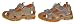 Kinder Sandalen Schuhe Beige Orangen Sandletten Gr. 28