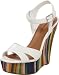 Madden Girl Women's Wisperr Ankle-Strap Sandal,White Paris,6 M US