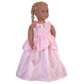 Pink Princess Doll Dress by Little Adventures