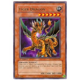 Yu-Gi-Oh! - Tiger Dragon - Crossroads of Chaos - #CSOC-EN036 - 1st Edition - Rare