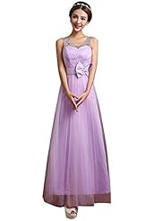 Chiffon/Polyester Crystal Cocktail Evening Dress/Bridesmaid Dress/Prom Dress/Wedding Party Dress 