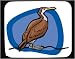 Decorated Mouse Pad with cormorant, nature, environment, savannah, fauna, animal