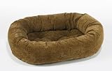 Bowser Donut Bed- Pecan Filigree Microvelvet-Extra Large