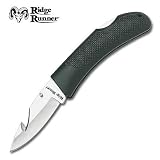 Sporting Goods : Ridge Runner Black Handle Folding Gut Hook Knife