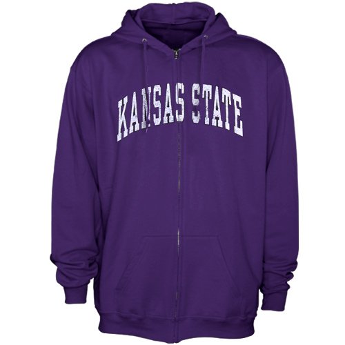 NCAA Kansas State Wildcats Bold Arch Full Zip Hoodie - Purple (XXXX-Large) Amazon.com