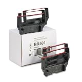 NU-KOTE INTERNATIONAL / NUKBR501 / BR501 Cash Register/OS Ribbon, Nylon, Black/Red, Six per Box / Sold as 1 BX