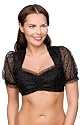 Trachten DIRNDLBLUSE B3058 schwarz Organza