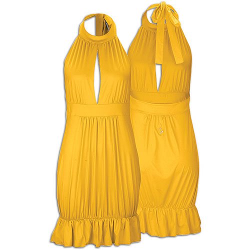 Baby Phat Keyhole Halter Ruffle Bbbl Drss - Women'