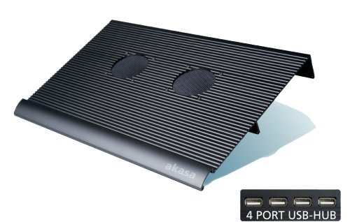 Akasa AK-NBCH-02B Notebook cooler and USB-hub