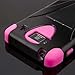 MPERO IMPACT X Series Kickstand Case for Motorola DROID RAZR MAXX HD XT926M - Black / Hot Pink