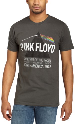 Impact Men s Pink Floyd Pyramid Dark Side Tour 1972 T-Shirt,Charcoal,Medium