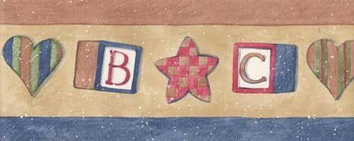 ABC Wooden Cubes Wallpaper Border	75924 SU