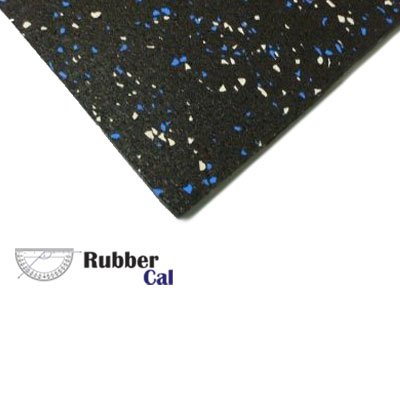 3 8 inch Elephant Bark Rubber Floor Mats - 4 feet wide rolls - Blue Steel color floor mat by RB Rubber