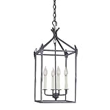 World Imports 61404-42 Classical Simplicity 4 Light Hanging Lantern, Rust