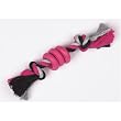 Dog Toy - Grriggles Rope with Rubber Rings Dog Toy - Pink