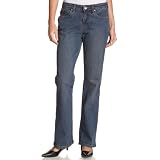 Aura from the Ladies at Wrangler Ladies Instantly Slimming Jean, Tinted Mid-Stone 