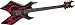 B.C. Rich Kerry King Wartribe Electric Guitar, Black with Red Fire Graphic