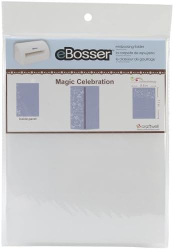 Craftwell USA Magic Celebration Embossing Tri-Fold Design Folder, 8.5 by 11-Inch by Craftwell USA