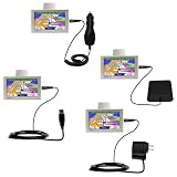 Road Warrior Kit for the Garmin Nuvi 660 includes a Car  Wall Charger AND USB cable AND Battery Extender - Gomadic Brand w/ TipExchange Technology